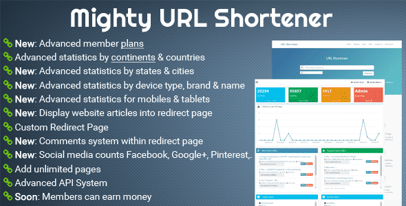 Mighty URL Shortener v1.0.1