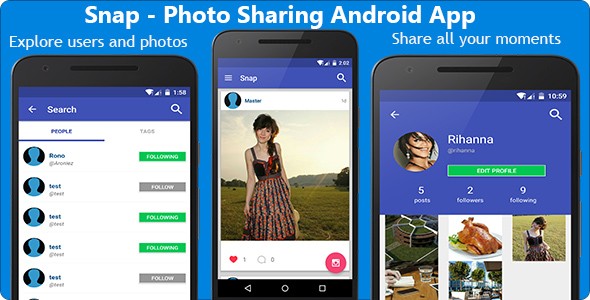 Snap - Photo Sharing Android App