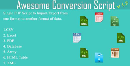 اسکریپت مبدل آنلاین اسناد و فایل ها Awesome Conversion Script