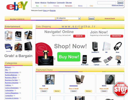 دانلود اسکریپت Ebay حراجی آنلاین