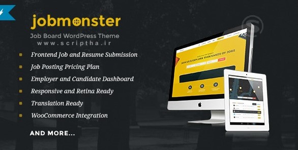 دانلود قالب کاریابی و آگهی استخدام برای وردپرس Jobmonster v3.0.1.1