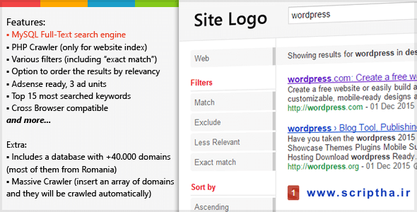دانلود اسکریپت موتور جستجوگر شبیه گوگل PHP Search Engine