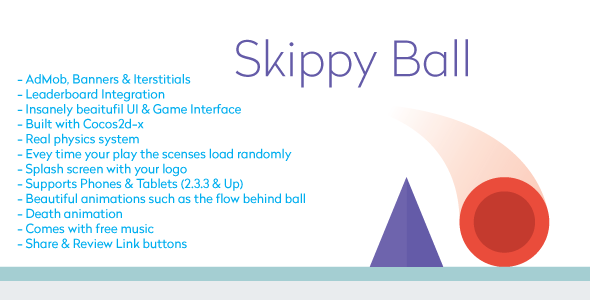 دانلود سورس اندروید بازی توپ گردان Skippy Ball v1.0