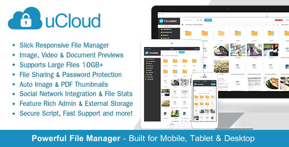 دانلود اسکریپت میزبانی و اشتراک گذاری فایل uCloud v1.2.3