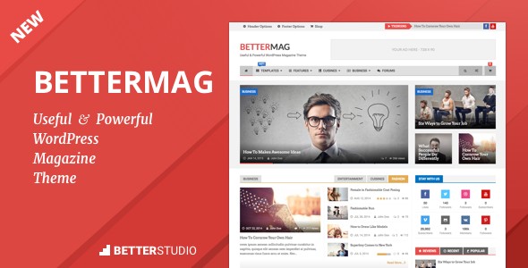 دانلود قالب مجله خبری برای وردپرس BetterMag v2.7.0