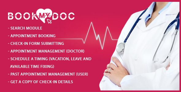 دانلود اسکریپت و سورس مدیریت مطب و بیمارستان Book My Doctor V2.0