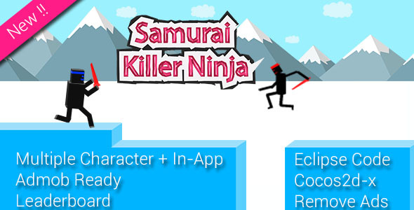 دانلود سورس اندروید بازی نینجا سامورایی Ninja Samurai