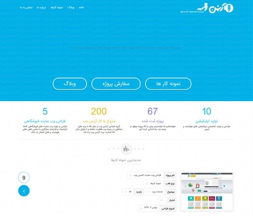 دانلود قالب شرکتی و نمونه کار آرتمن وب برای وردپرس