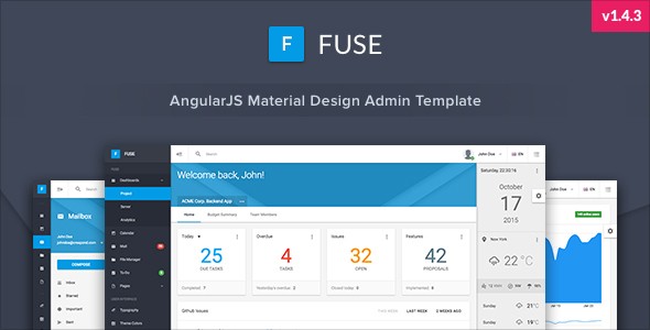 دانلود قالب پنل مدیریت آماده Fuse v1.4.3