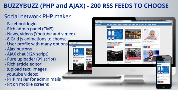 دانلود اسکریپت شبکه اجتماعی خبری Buzzybuzz