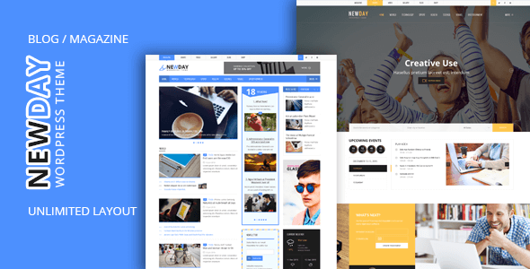 دانلود قالب خبری و مجله ای برای وردپرس NewDay v1.5