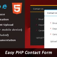 اسکریپت PHP فرم تماس باما Easy PHP Contact Form Script