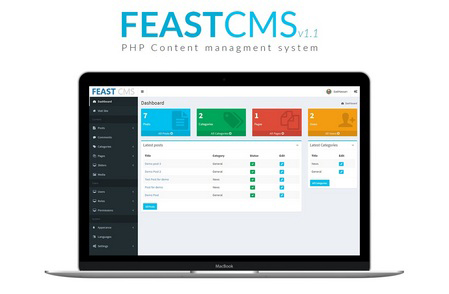 اسکریپت مدیریت محتوای FeastCMS